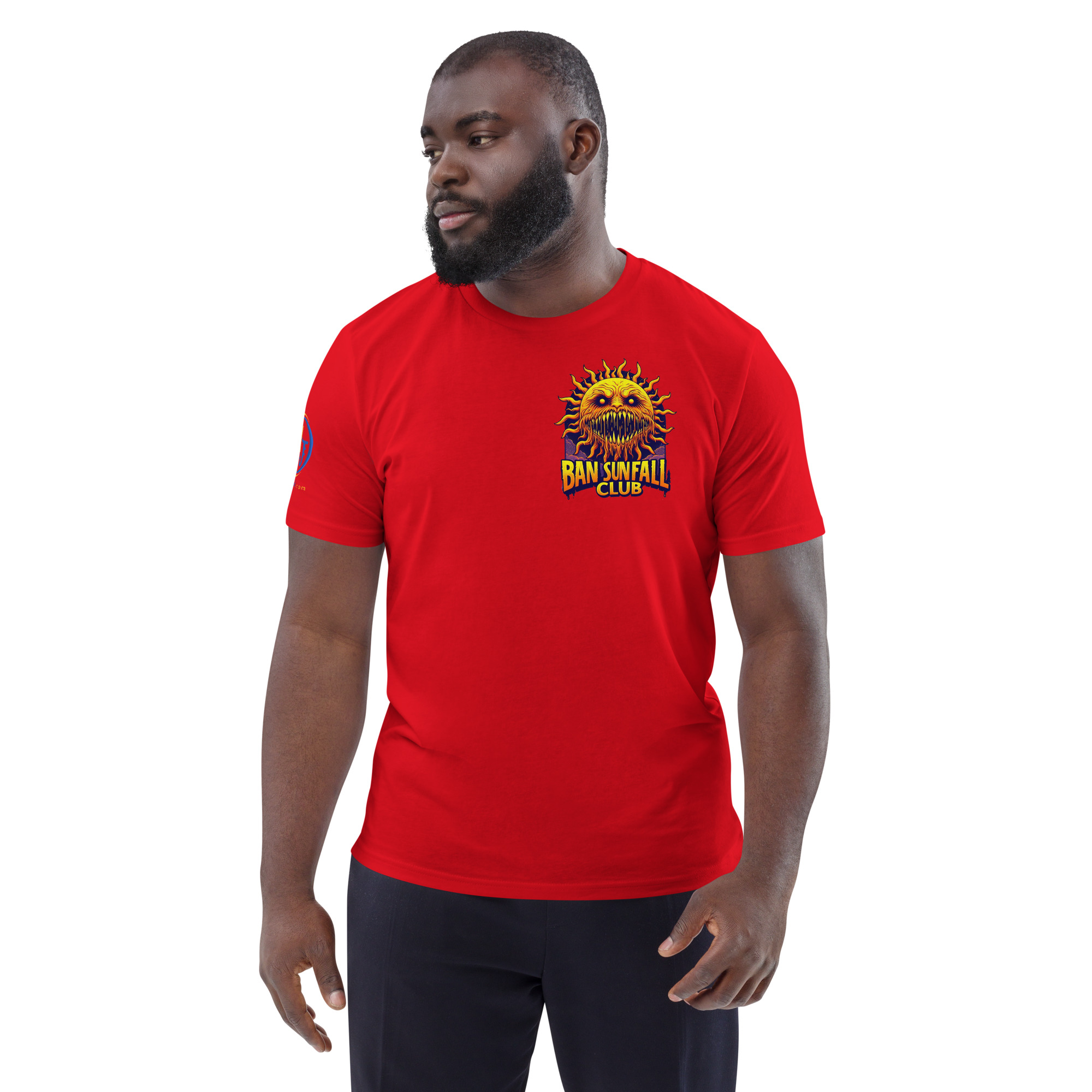 Sunfall Red Ban Sunfall Club Unisex Organic Cotton T-shirt - Magic Jank