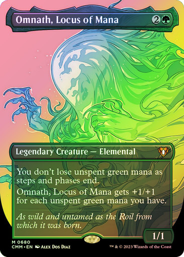 Omnath, Locus of Mana (Borderless) (Foil) - Magic Jank