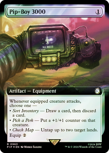 Pip-Boy 3000 (Extended Art) (Surge Foil)