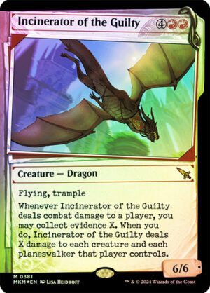 Incinerator of the Guilty (Showcase) (Invisible Ink Foil)