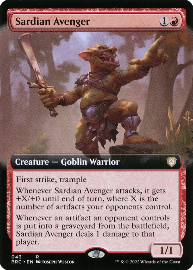Sardian Avenger <span class="logocolr">(Extended Art)</span>