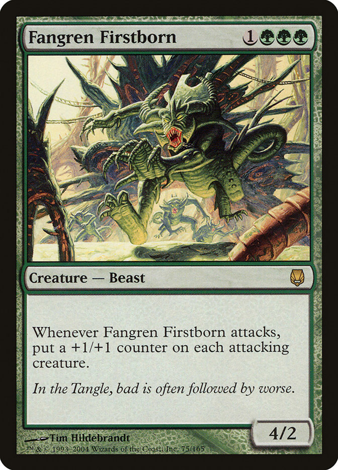 mtg best beast cards Magic The Gathering - Within - front Whenever Fangren Firstborn attacks MTG Beast Innistrad: Midnight Hunt