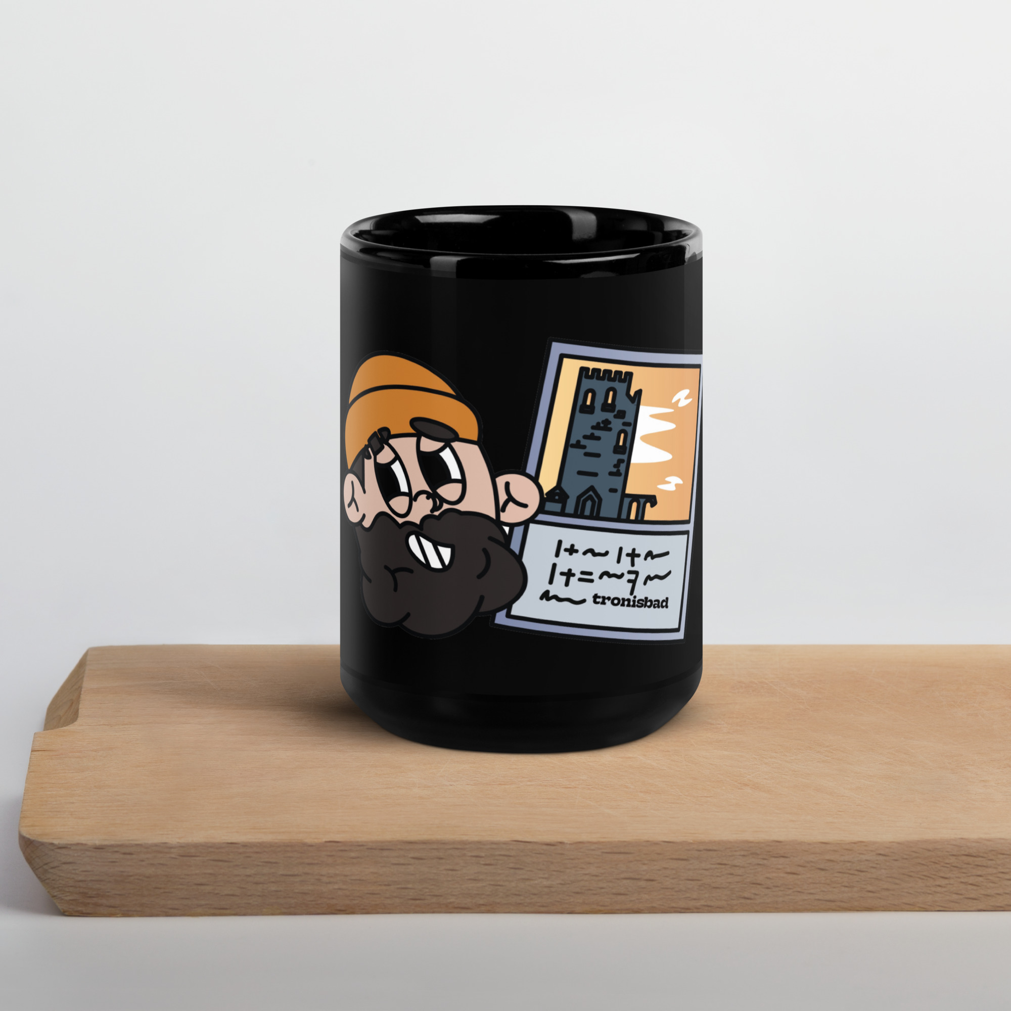 tronisbad Black Glossy Mug - Image 4